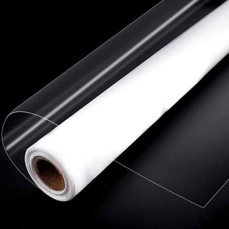 PVC clear fabric roll