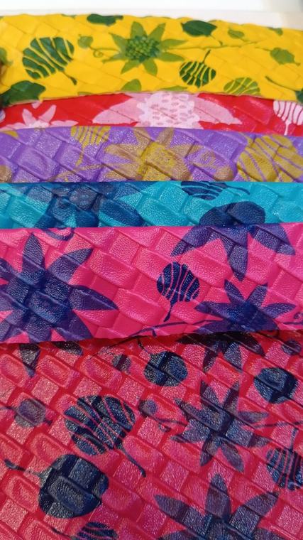 Floral Leaf Woven Print