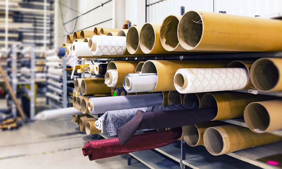 Table cloth material rolls in stock